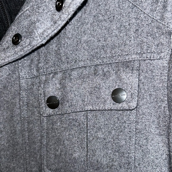 Michael Kors Jacket Mens Small Peacoat Full Zip Wool-blend  Gray Preppy Coat - Picture 4 of 14